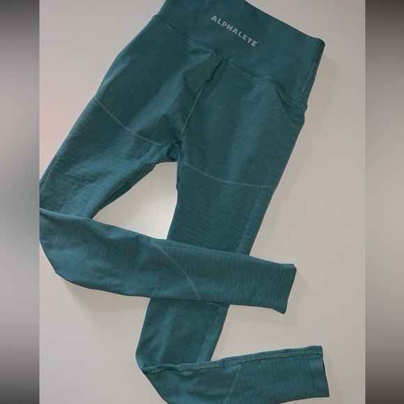 Alphalete OG Revival Leggings Seamless High Waist Jade Green size Small - Picture 4 of 11